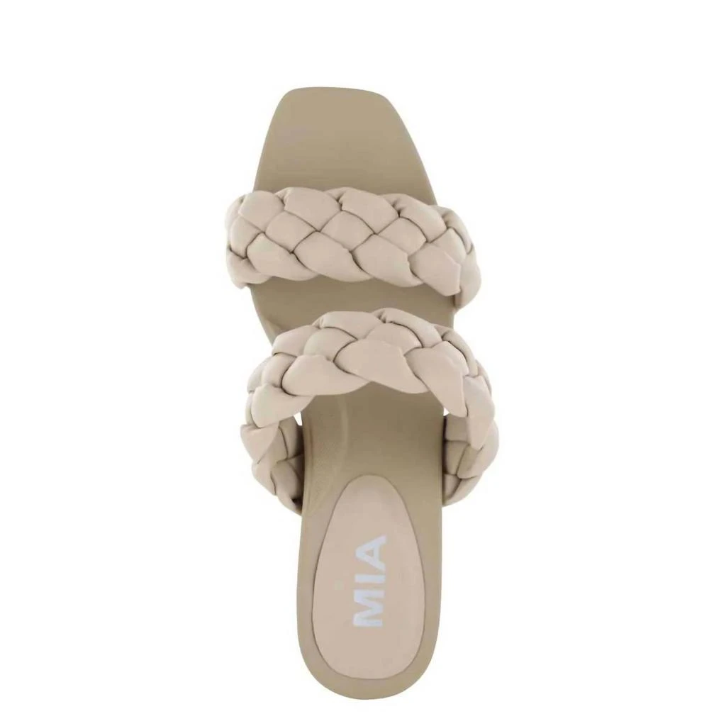 MIA Maine Braided Heels In Beige 3