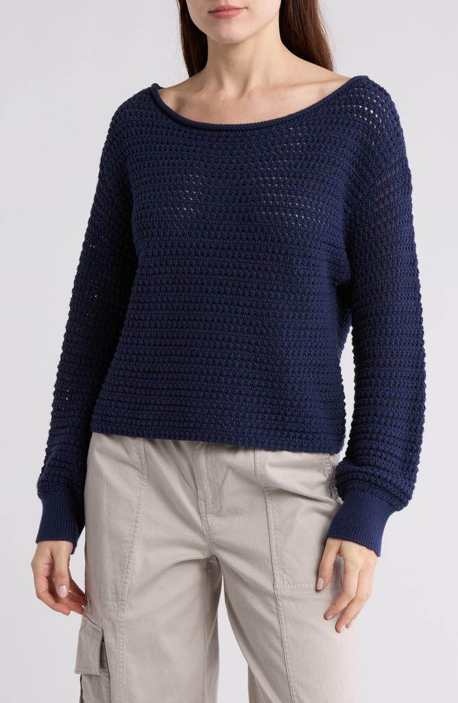 Abound Open Stitch Cotton Sweater
