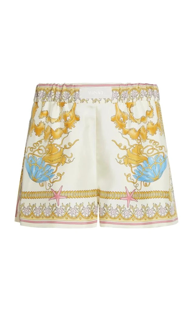 Versace Versace La Vacanza Silk Twill Shorts - Moda Operandi 1
