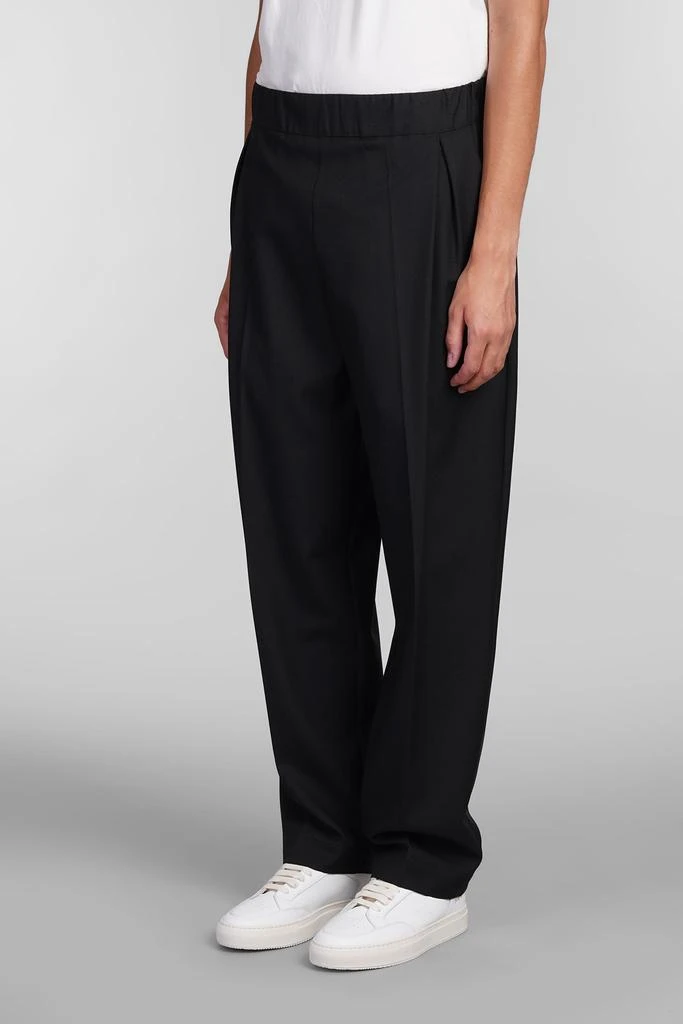 LANEUS Pants In Black Wool 4