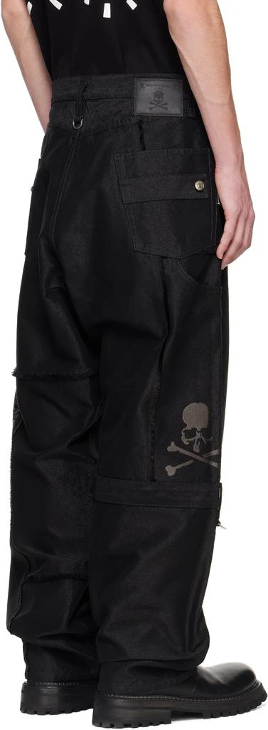 mastermind JAPAN Black Puzzle Wide Straight Fit Jeans 3