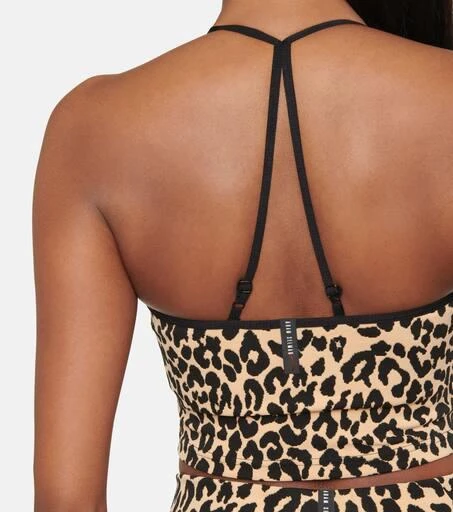 Adam Selman Sport Sweetheart leopard-print crop top 5