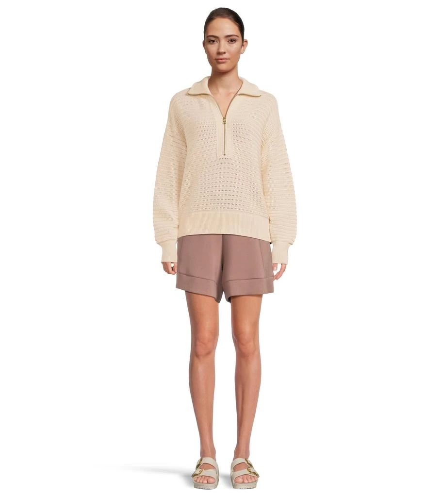 Varley Tara Pointelle 1/2 Zip 5
