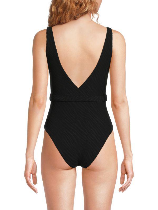 Onia Michelle Belted One-Piece Swimsuit