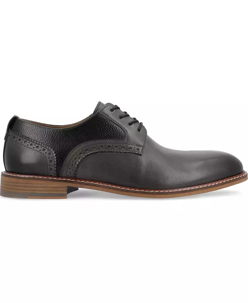 Thomas & Vine Men's Clayton Plain Toe Brogue Derby Shoe 2