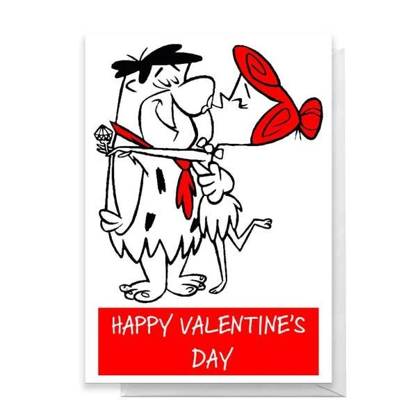 Original Hero Flintstones Valentines Greetings Card 1