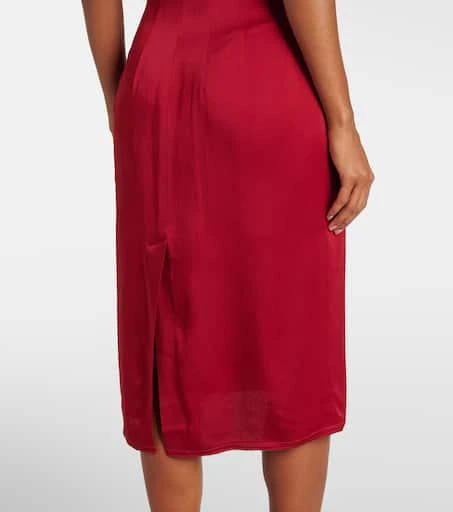 Stella McCartney Draped satin midi dress 5