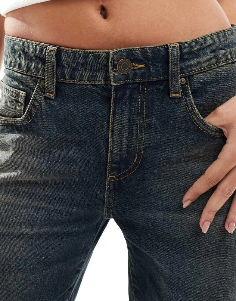 Cotton:On Cotton On low rise straight jean in rust blue 4
