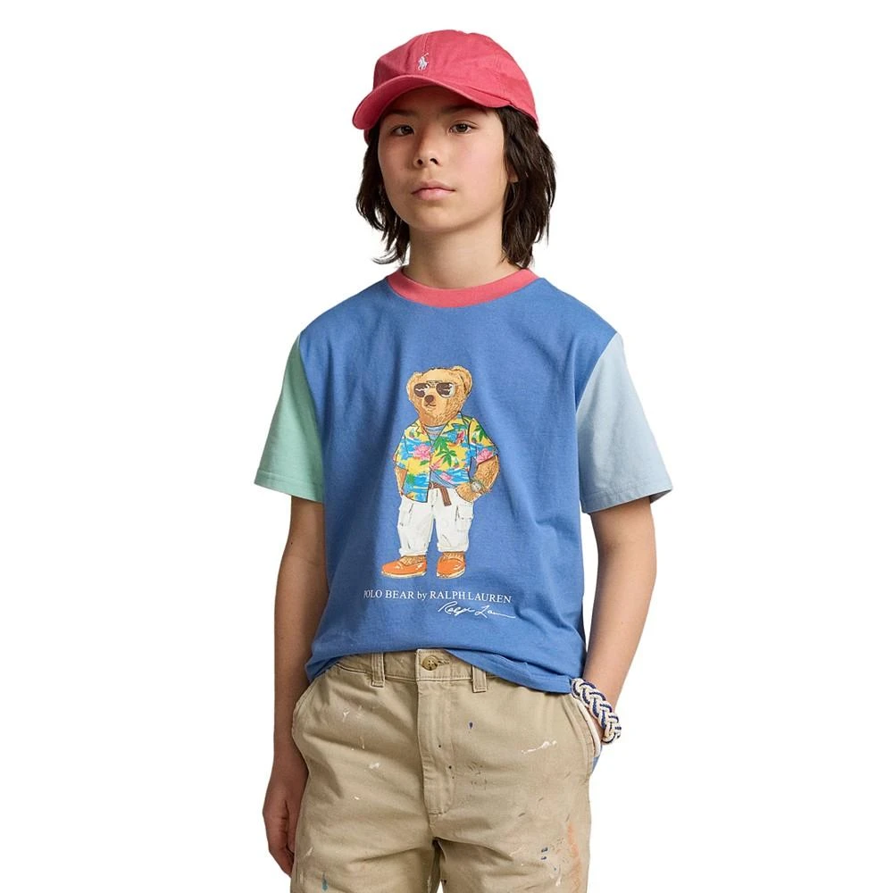 Polo Ralph Lauren Big Boys Polo Bear Color-Blocked Cotton T-shirt 1