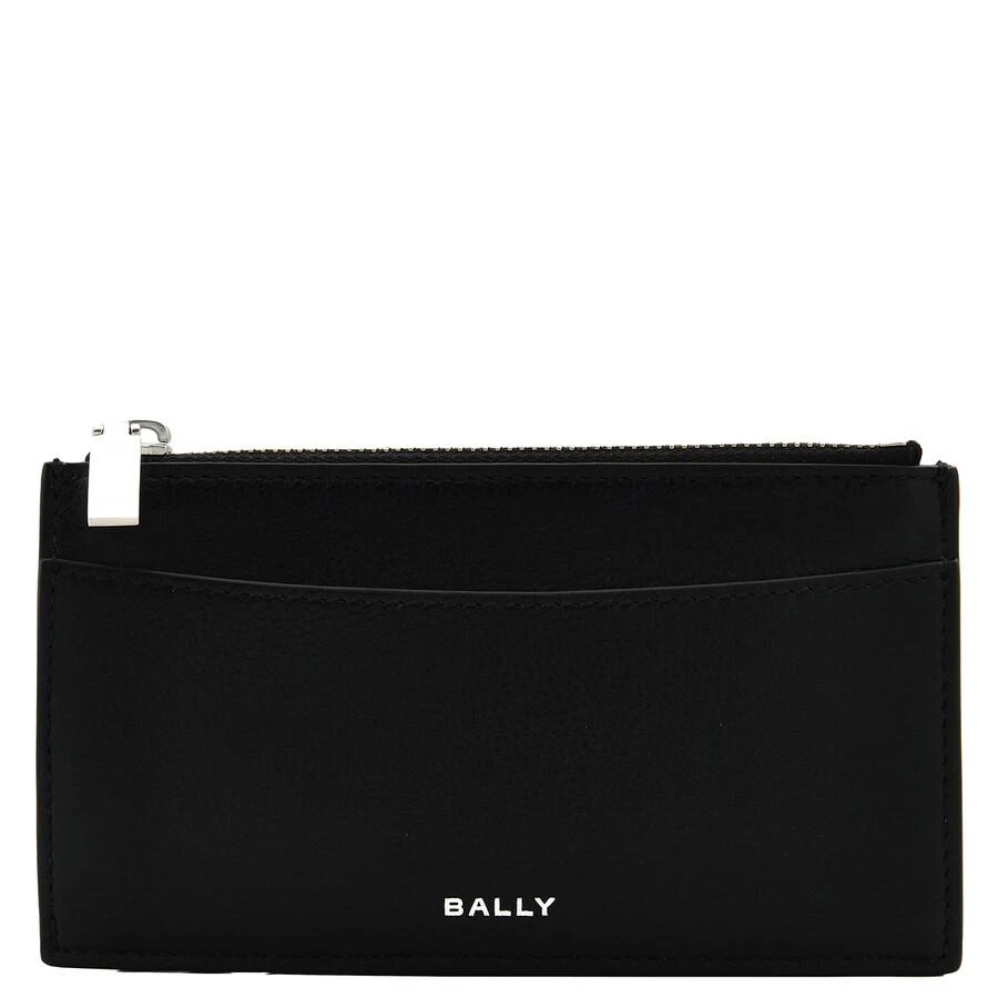 Bally Banque Zip Leather Card Holder