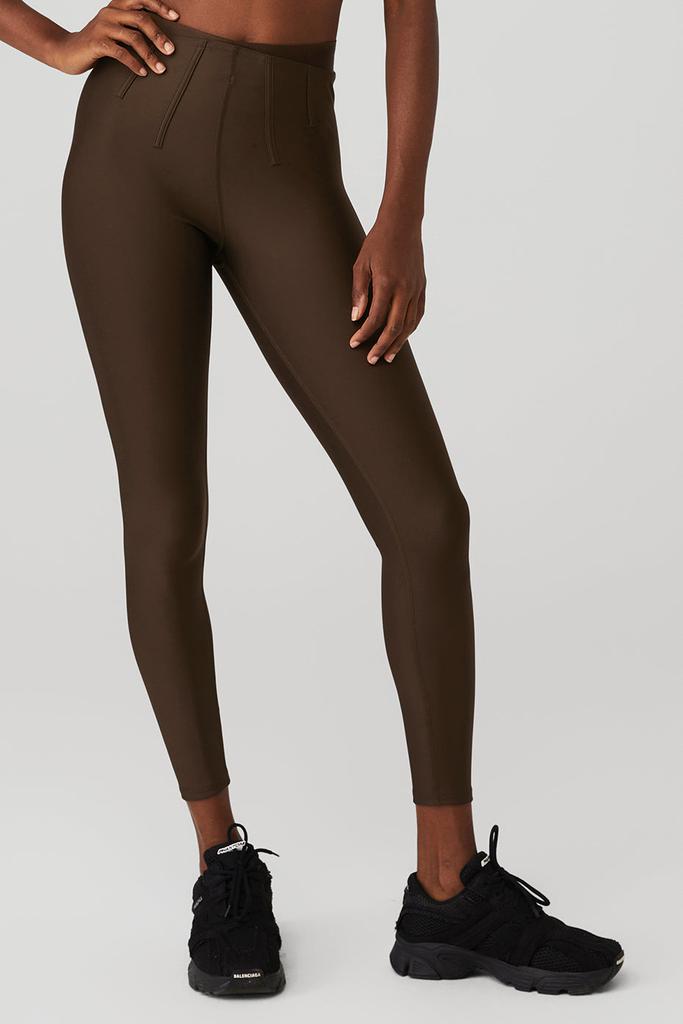 Alo Yoga Airlift High-Waist 7/8 Corset Legging - Espresso