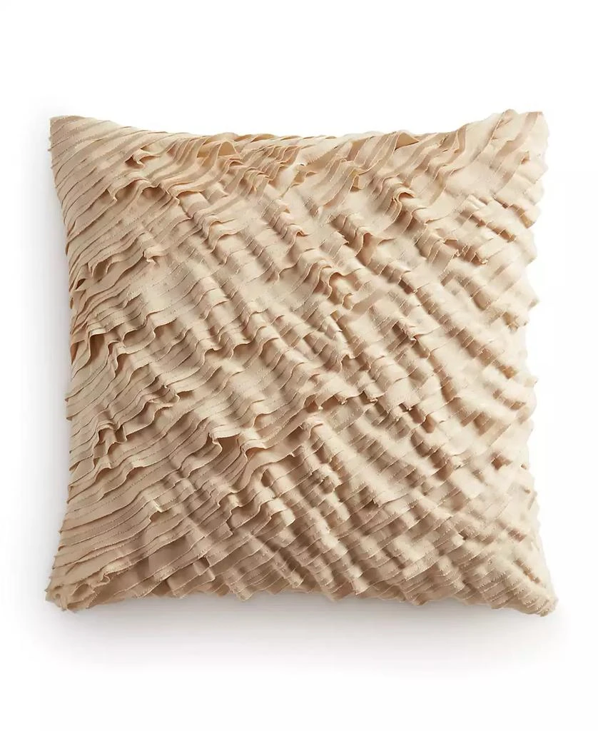 Donna Karan Home Ruffle Decorative Pillow, 18" x 18" 1