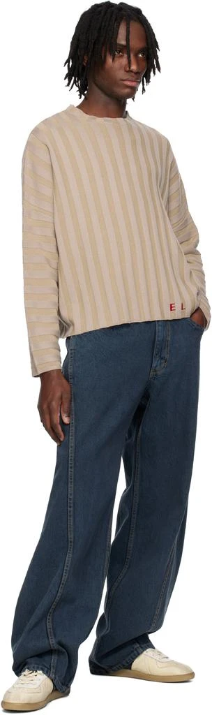 Eckhaus Latta Beige Keyboard Sweater 4
