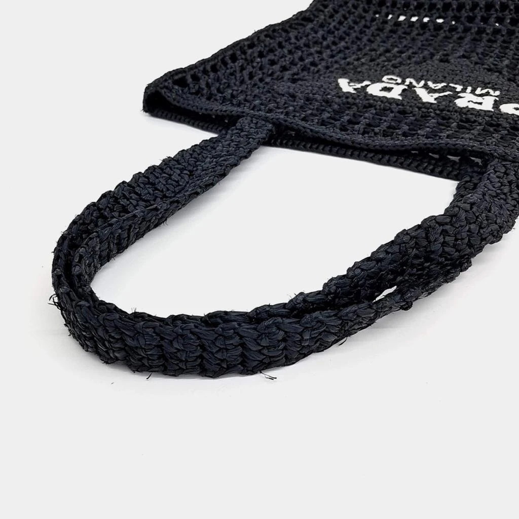 Prada Prada Black Raffia Shoulder Bag 5