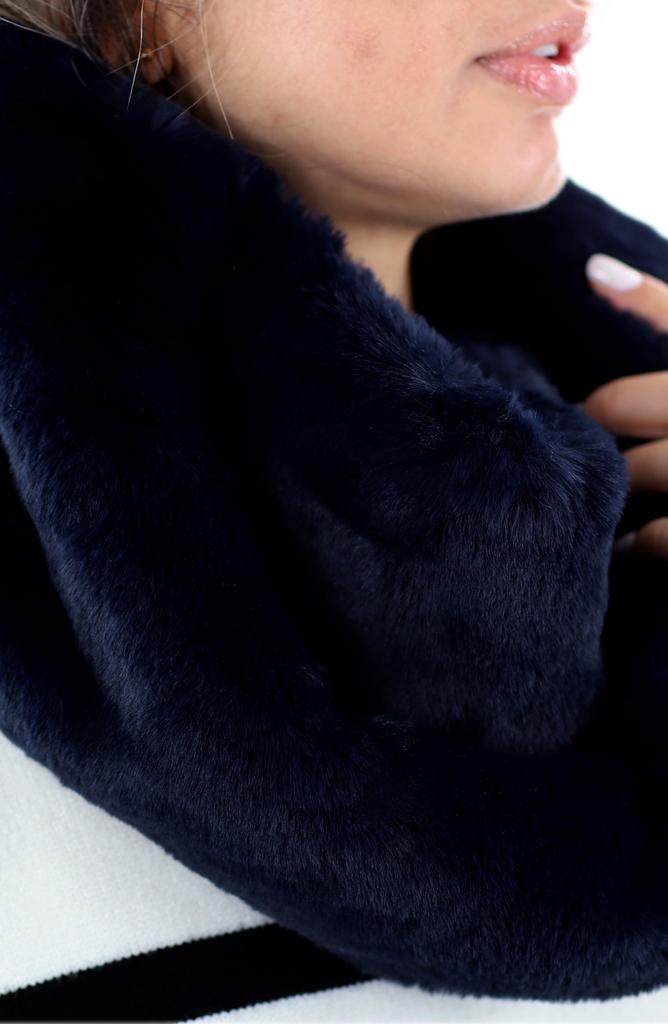 La Fiorentina Faux Fur Infinity Scarf