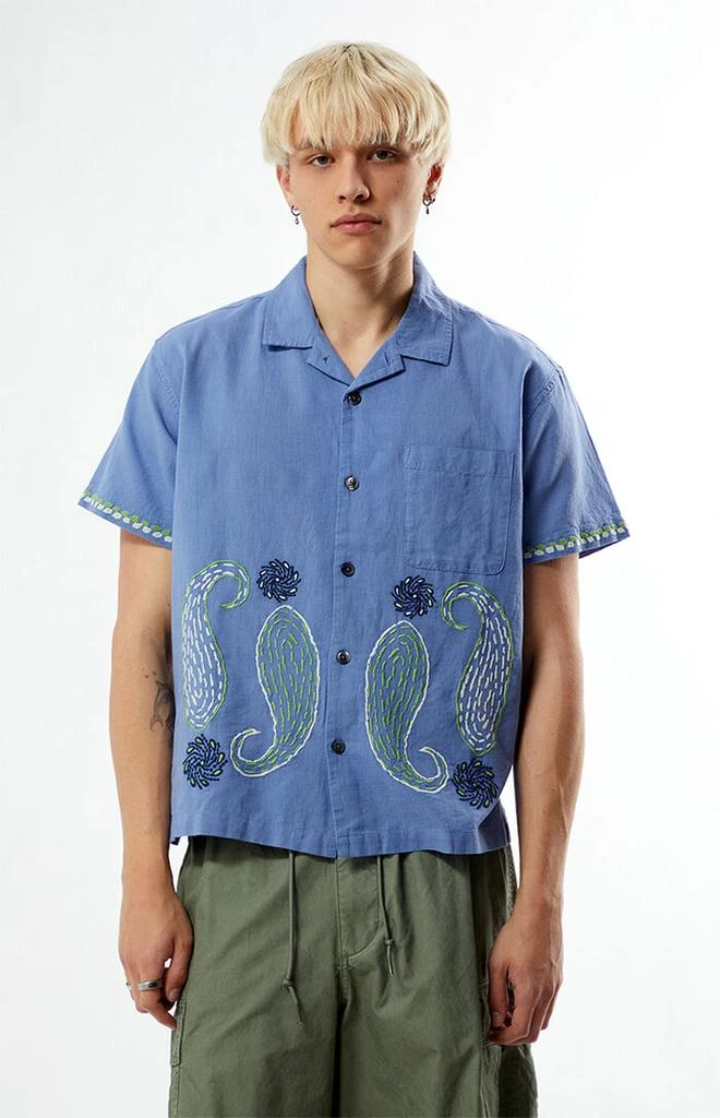 Obey Quentin Embroidered Camp Shirt 1