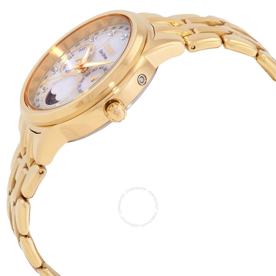 Citizen Calendrier Moon Phase Diamond White Mother of Pearl Dial Ladies Watch FD0002-57D 2