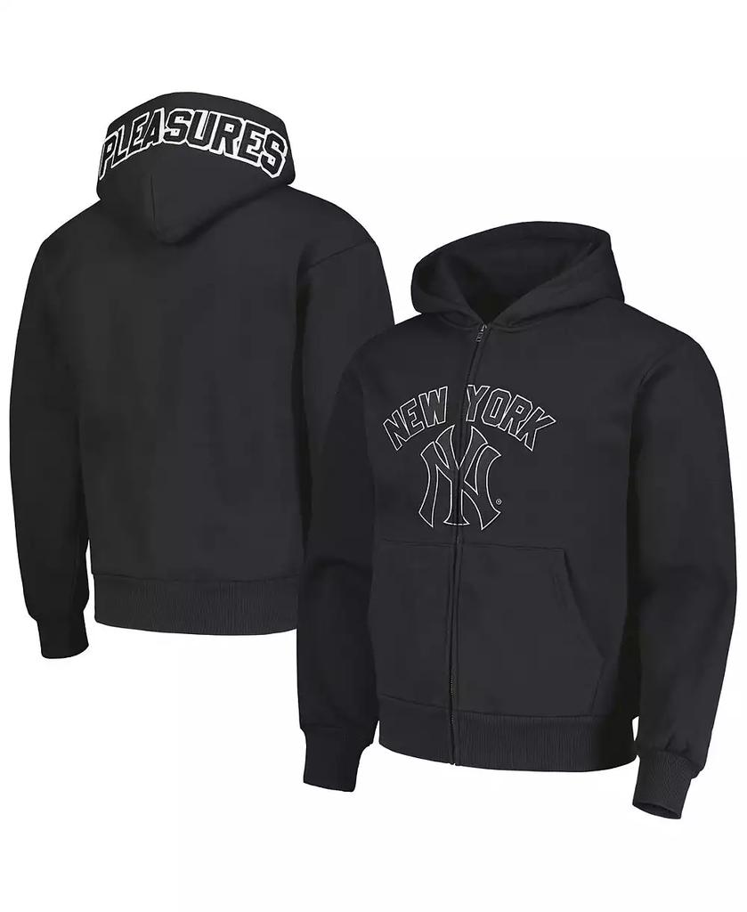 Pleasures Men's Black New York Yankees Opening Day Full-Zip Hoodie