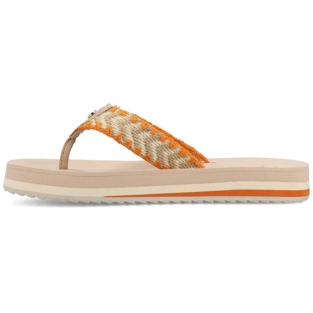 JOURNEE Women's Eloddie Flip Flop Beach Sandals 2