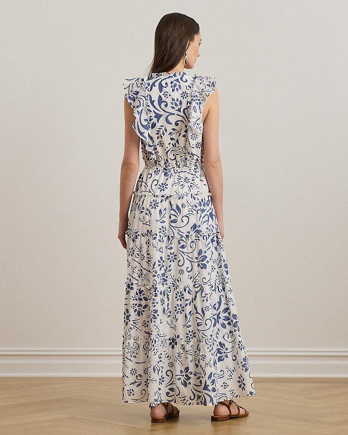 Ralph Lauren Floral Cotton Voile Tiered Maxi Dress