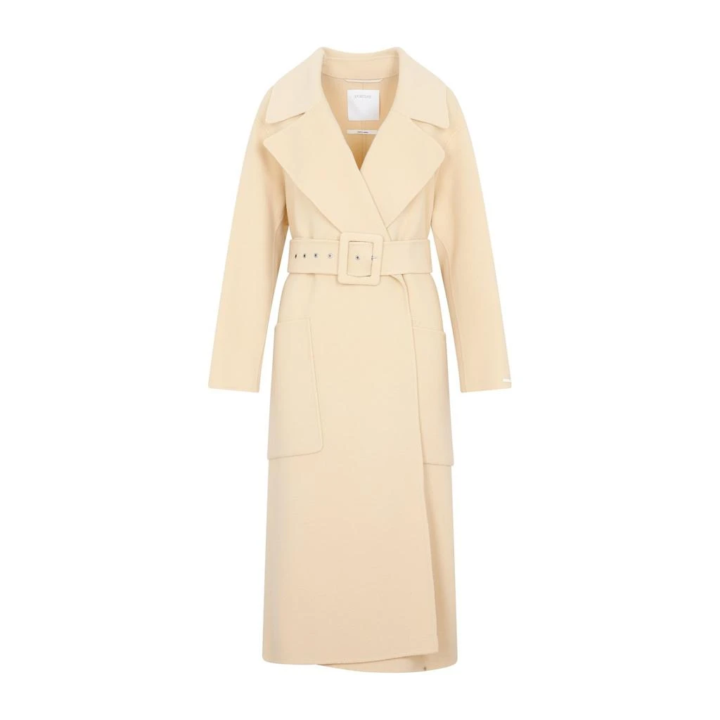 Sportmax Sportmax Belted Long-Sleeved Coat 1