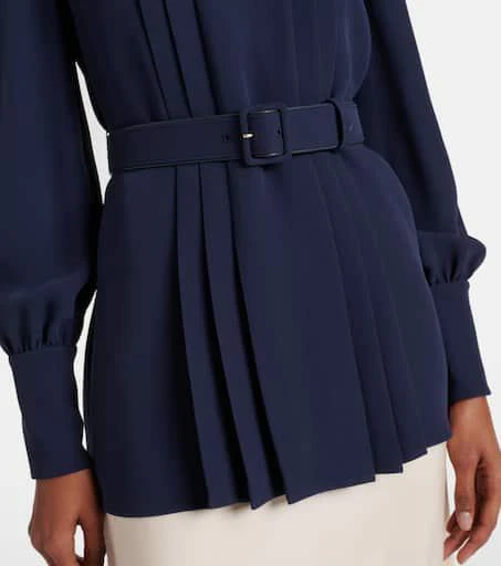 Valentino Cady Couture pleated belted blouse 7