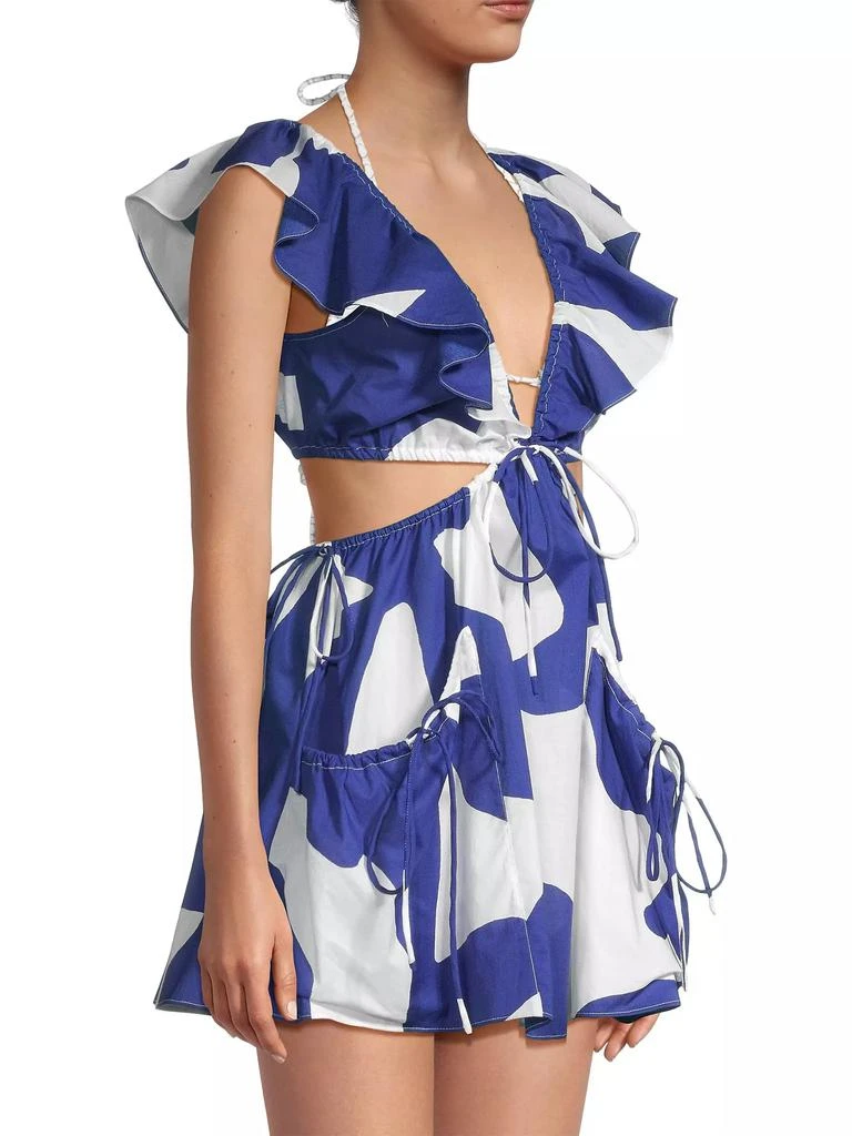 Milly Delilah Cut-Out Cotton Minidress 4