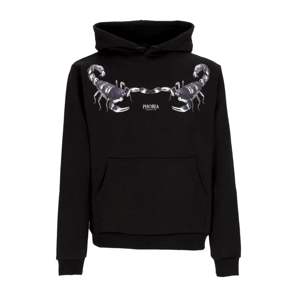 PHOBIA Men's Lightweight Hoodie Scorpion Hoodie Black/purple 1