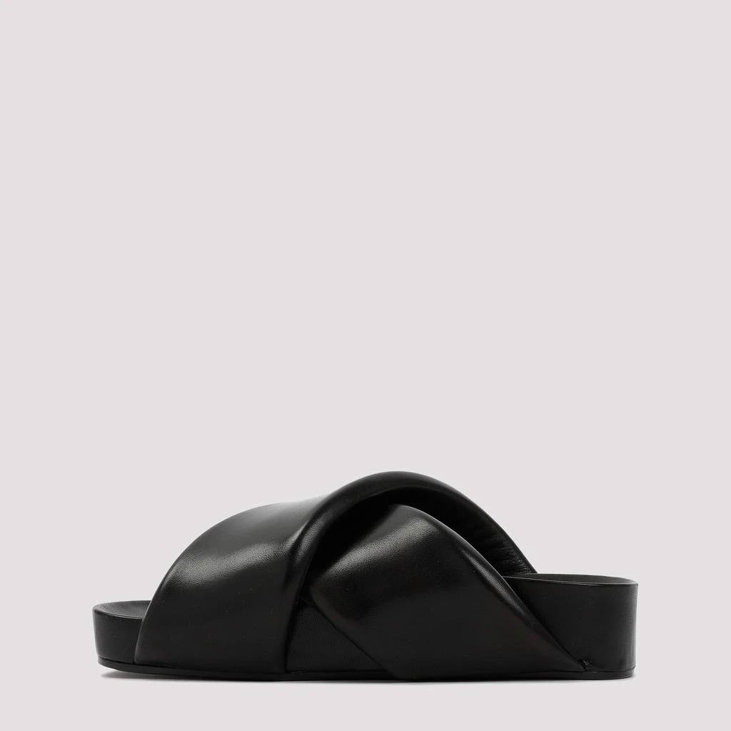 Jil Sander LEATHER PADDED SLIDES SANDALS 3