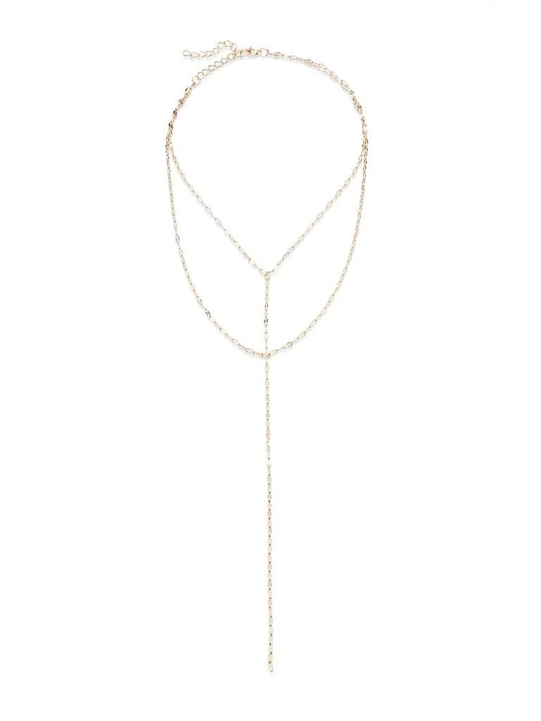Shashi Sophie 14K-Gold-Plated Lariat Necklace 4