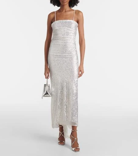 Jacques Wei Sequined slip dress 2