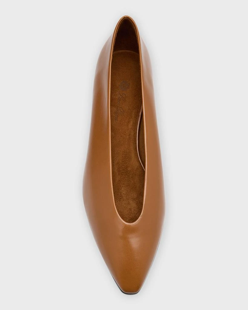 Loro Piana Rebecca Calfskin Ballerina Flats 6