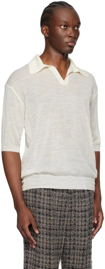 AURALEE Off-White Skipper Polo 2
