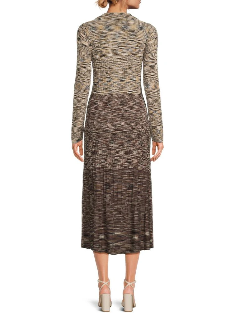 Design 365 Space-Dye Knit Midi-Dress - MULTI - XS Design 365 Space-Dye Knit Midi-Dress - MULTI - XS