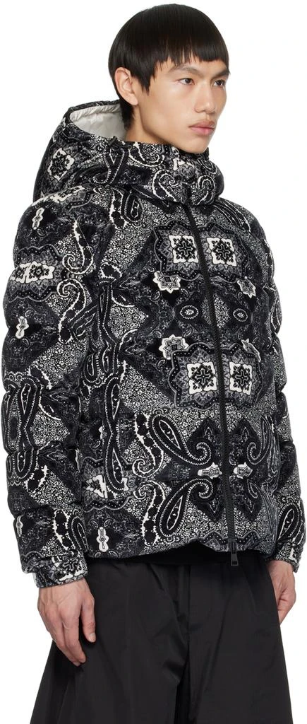 Moncler Black & White Graphic Down Jacket 2