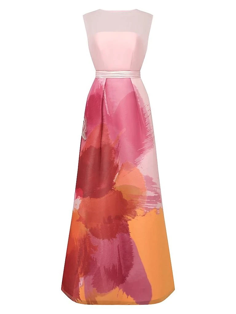 Kay Unger Tess Floral Chiffon Gown - Dresses & Skirts - Free Shipping