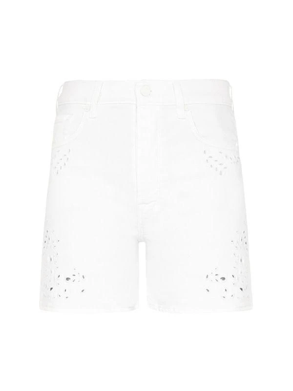 7 For All Mankind Emea Billie Eyelet Denim Shorts 4