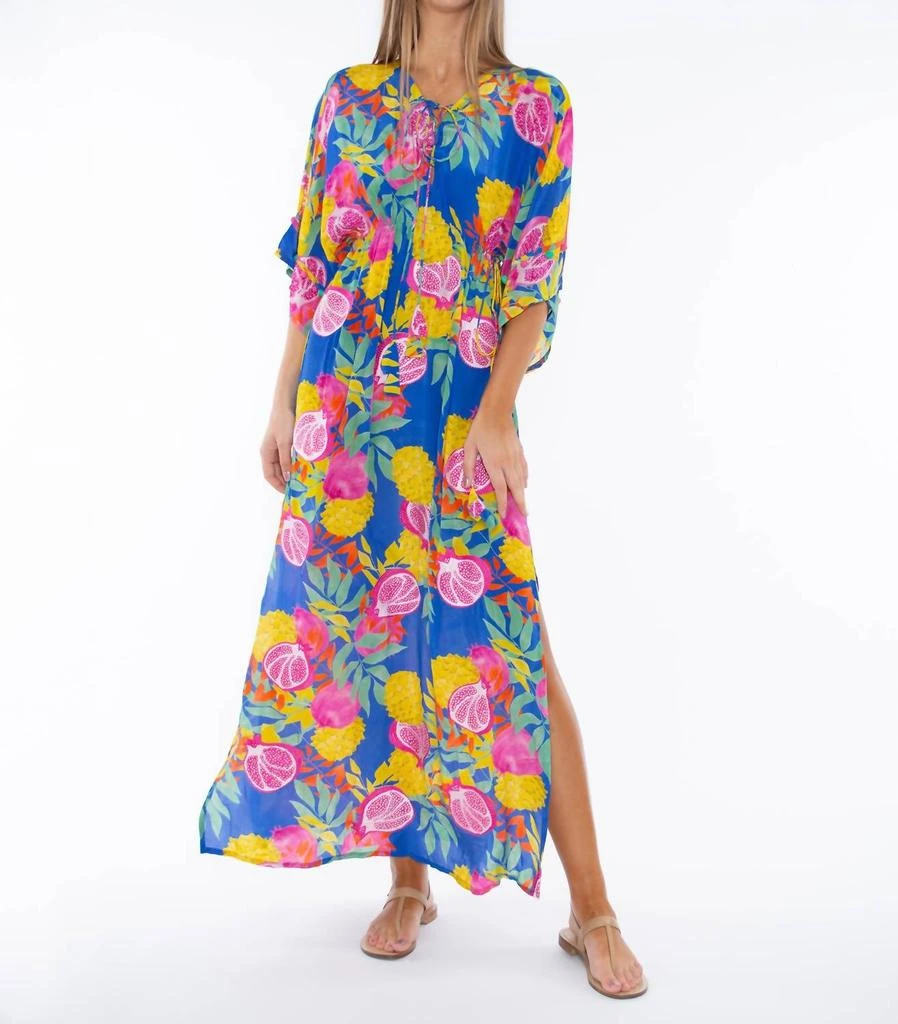 Taj By Sabrina Crippa Taj By Sabrina Crippa - Athens Pomegranate Kaftan Maxi Dress 1