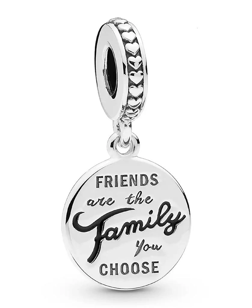 PANDORA Sterling Silver Friends Are Family Dangle Charm