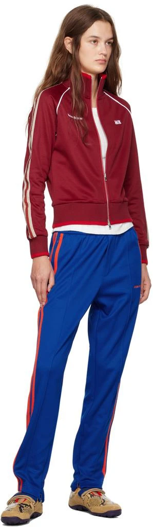 WALES BONNER Burgundy Shine Track Jacket 4