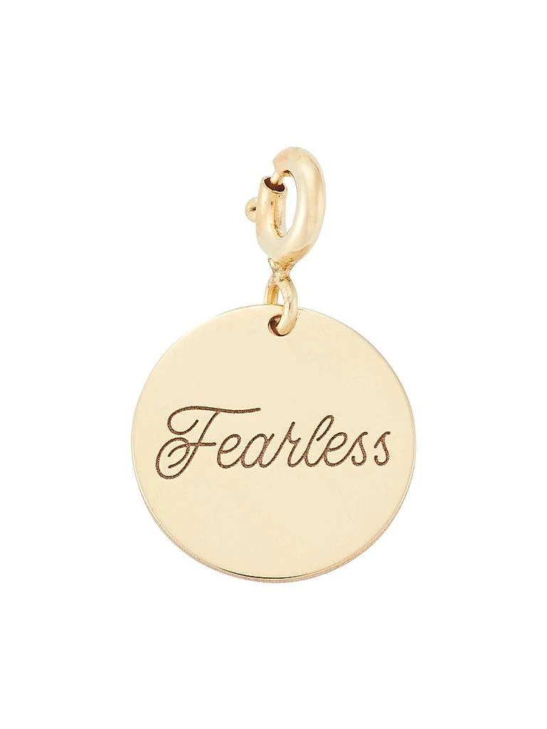 Zoe Chicco 14K Yellow Gold 
Fearless
 Disc Charm