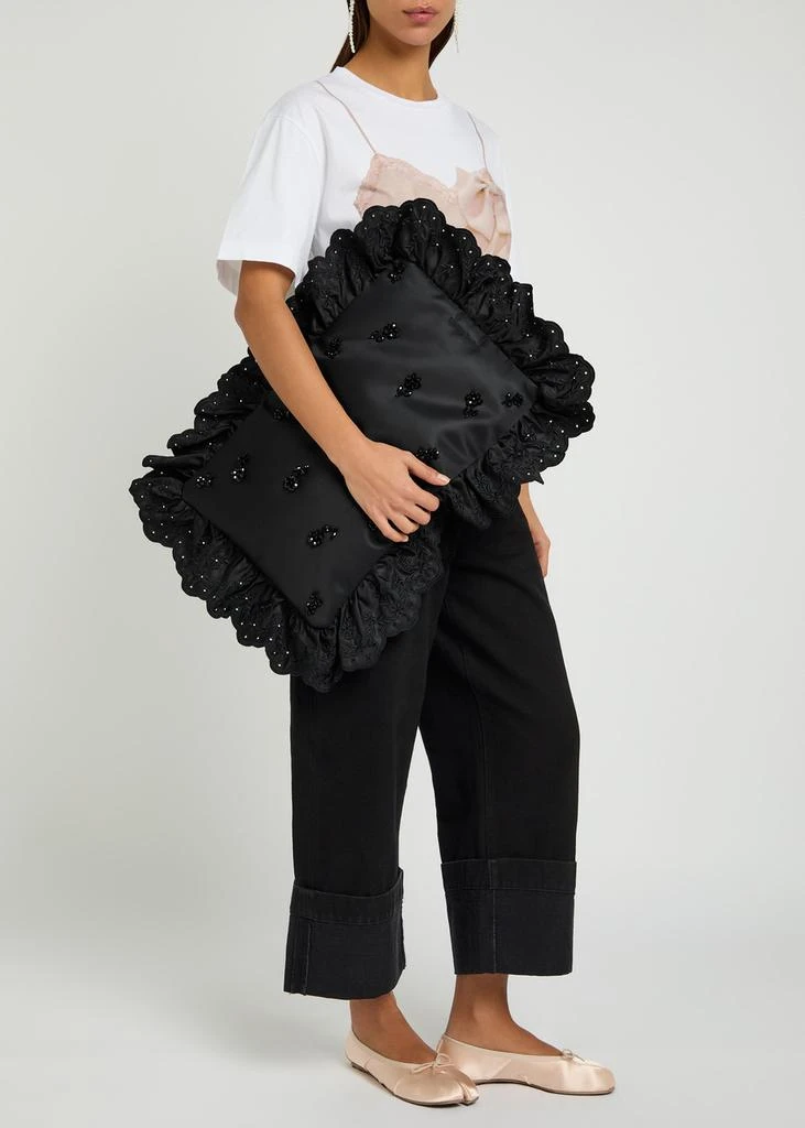 Simone Rocha Pillowcase embroidered padded clutch 7