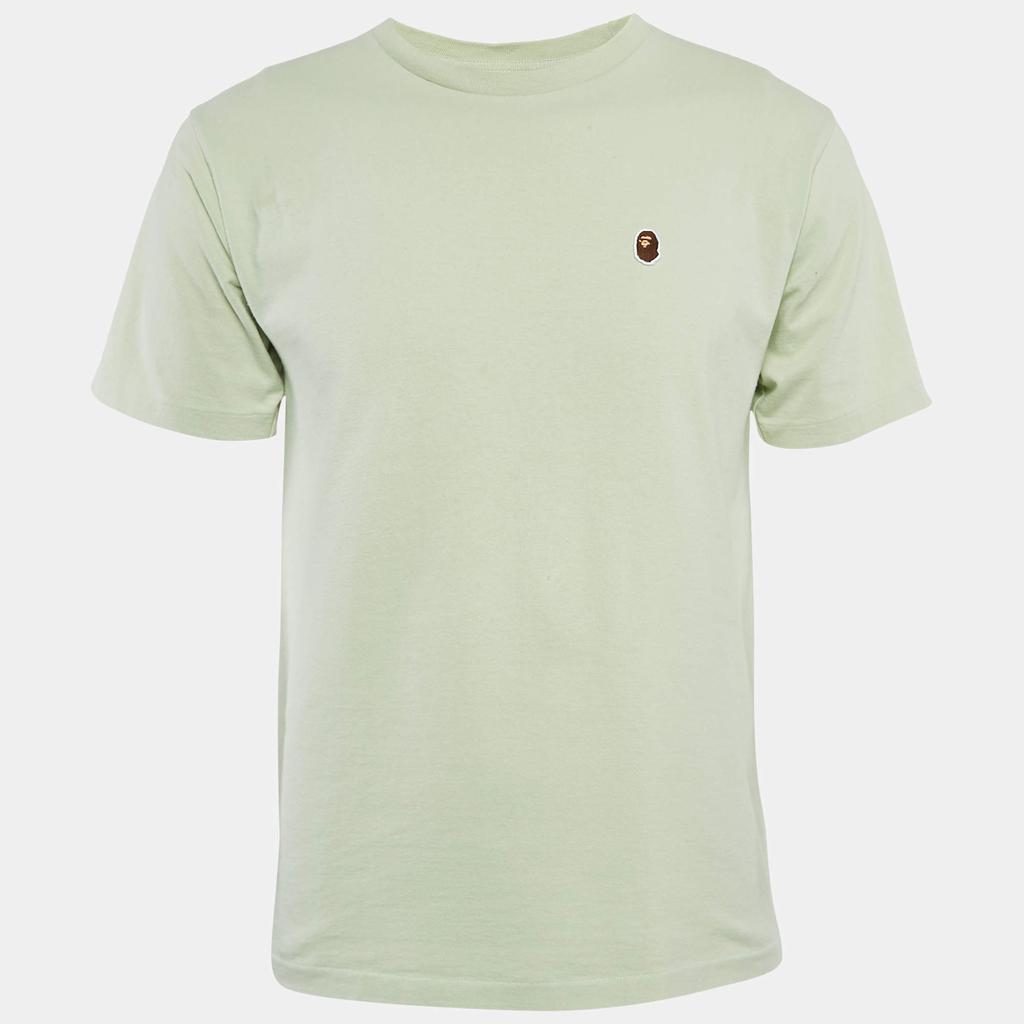 A Bathing Ape A Bathing Ape Green Cotton Crew Neck T-Shirt M