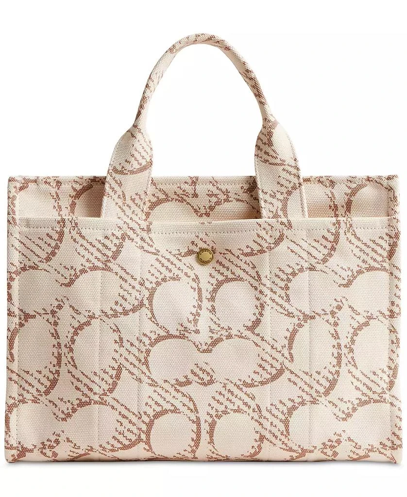 Coach Medium Signature Canvas Cargo Tote Bag 2