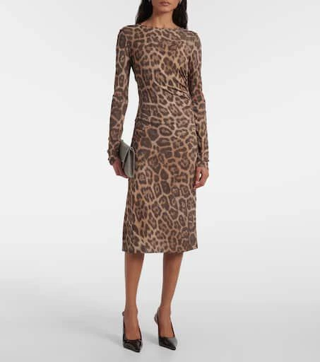 Stella McCartney Leopard-print midi dress 2