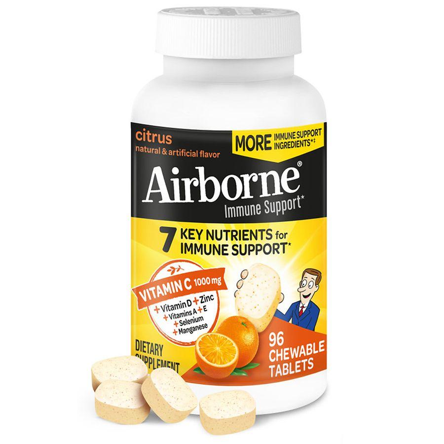 Airborne Immune Support Effervescent Minerals & Herbs with Vitamin C, E, Zinc Citrus