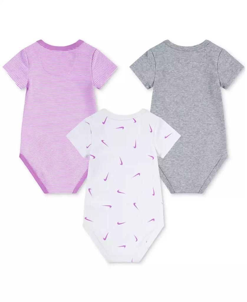 NIKE Baby Boys or Girls Essentials Bodysuits, Pack of 3