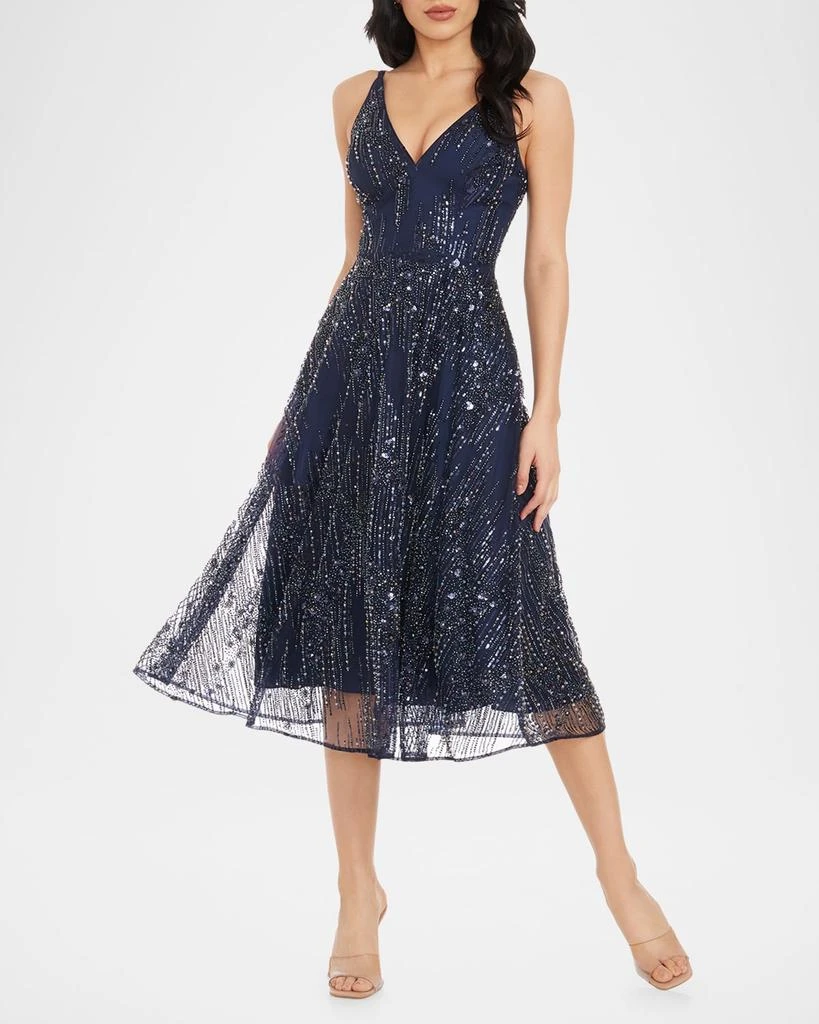 Shop Elisa Sleeveless Bead & Sequin Midi Dress on Sale at BeyondStyle  Get  52% Off Elisa Sleeveless Bead & Sequin Midi Dress with Limited-Time Flash  Deals, Exclusive Discounts, and Special Offers.