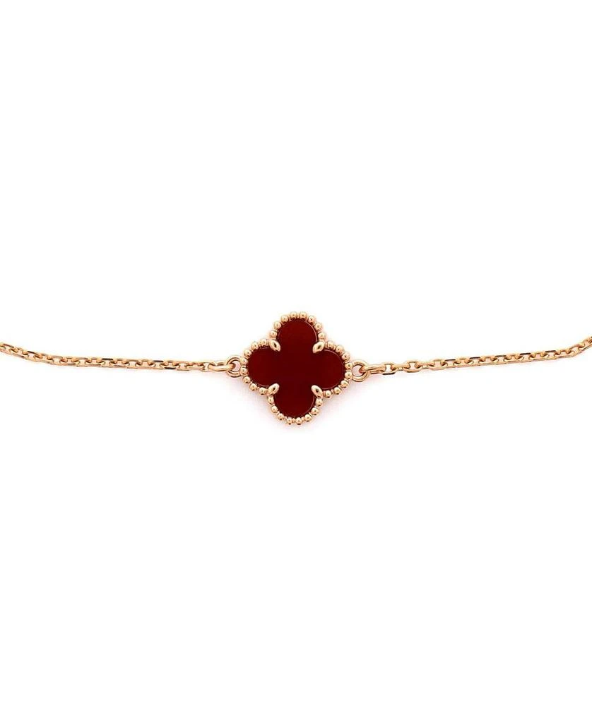 Pre-Owned Van Cleef
Arpels Sweet Alhambra Bracelet 18K Rose Gold and Carnelian 2