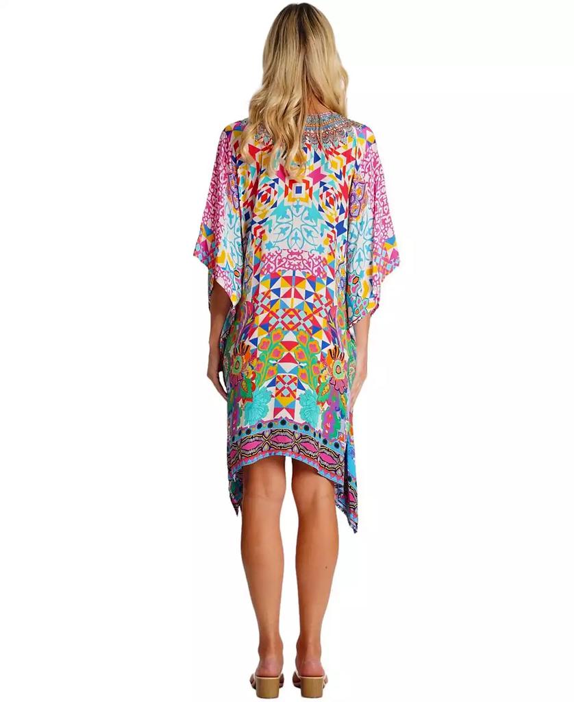 La Moda Clothing Women's Short Kaftan Dress